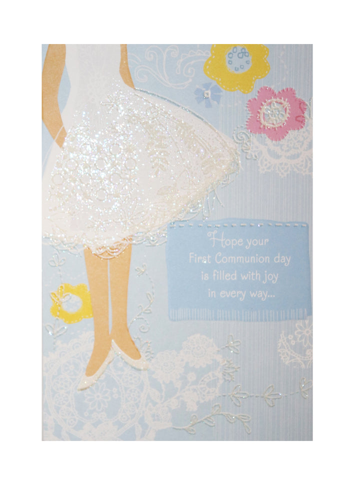 Hope Your First Communion Day Is Filled With Joy In Every Way Greeting Card