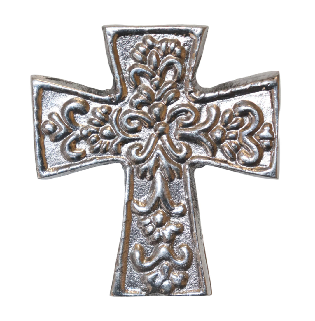 Small Mini Pewter Cross