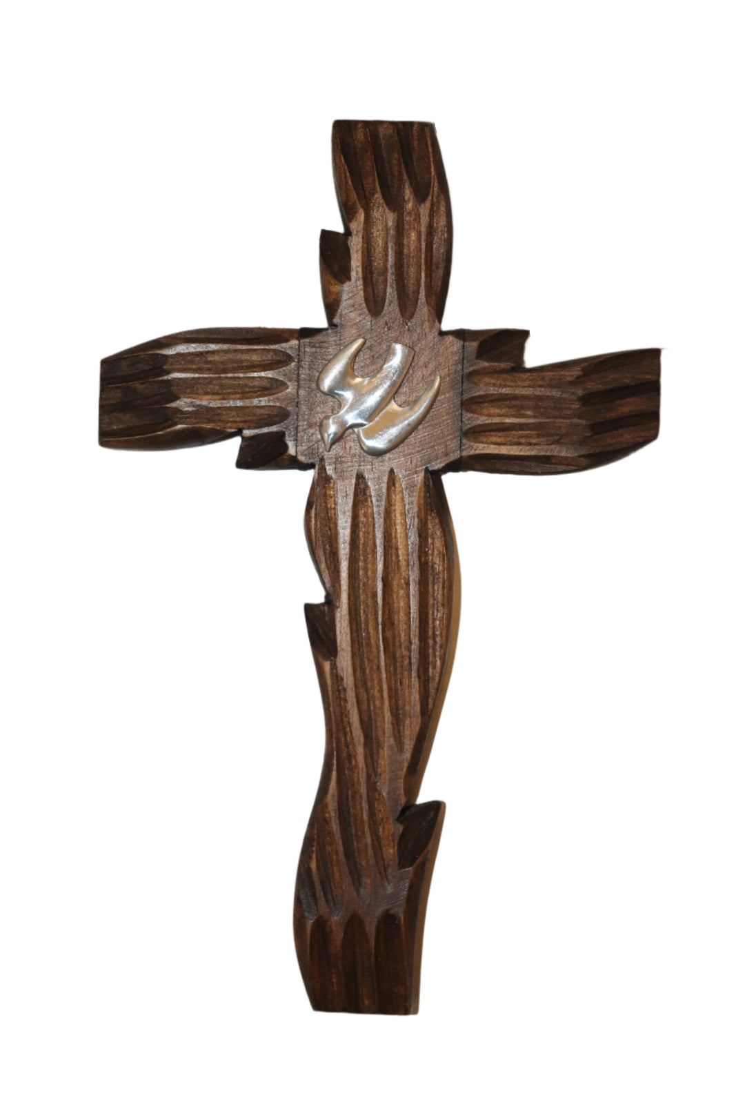 10" Wooden Cross with Dove