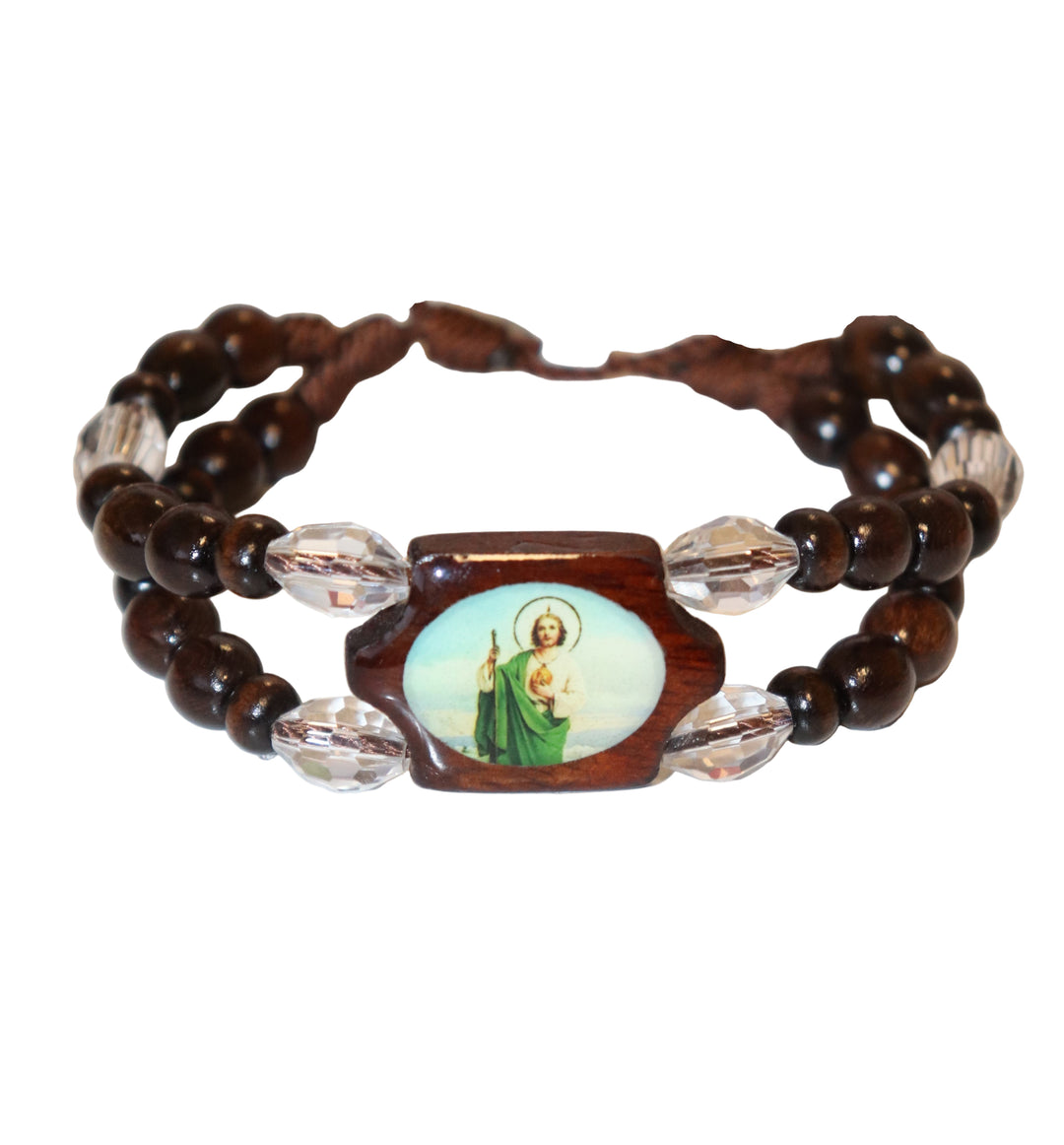 Double Band Adjustable Wood Bracelet
