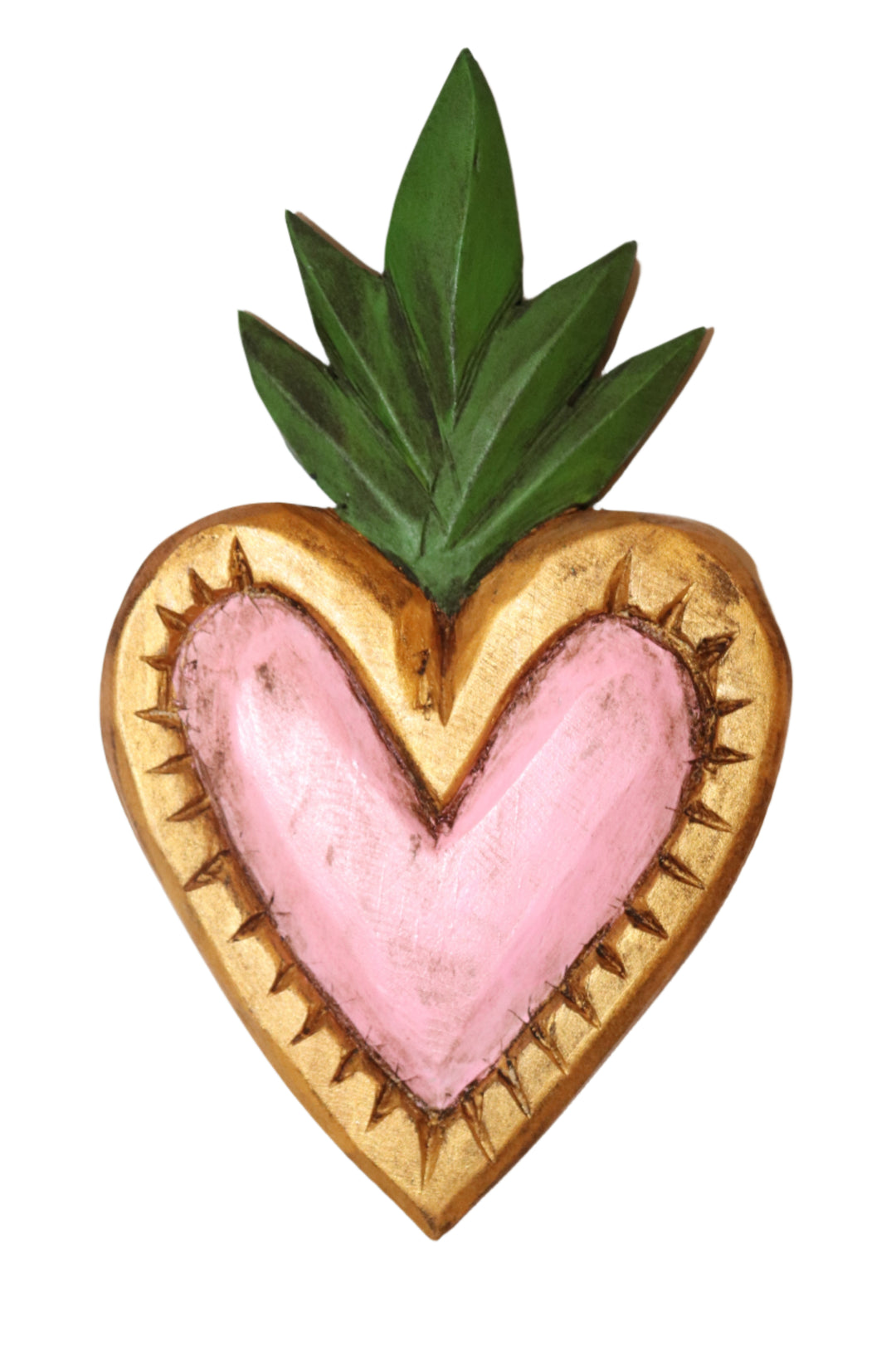 Medium Carved Wooden Heart