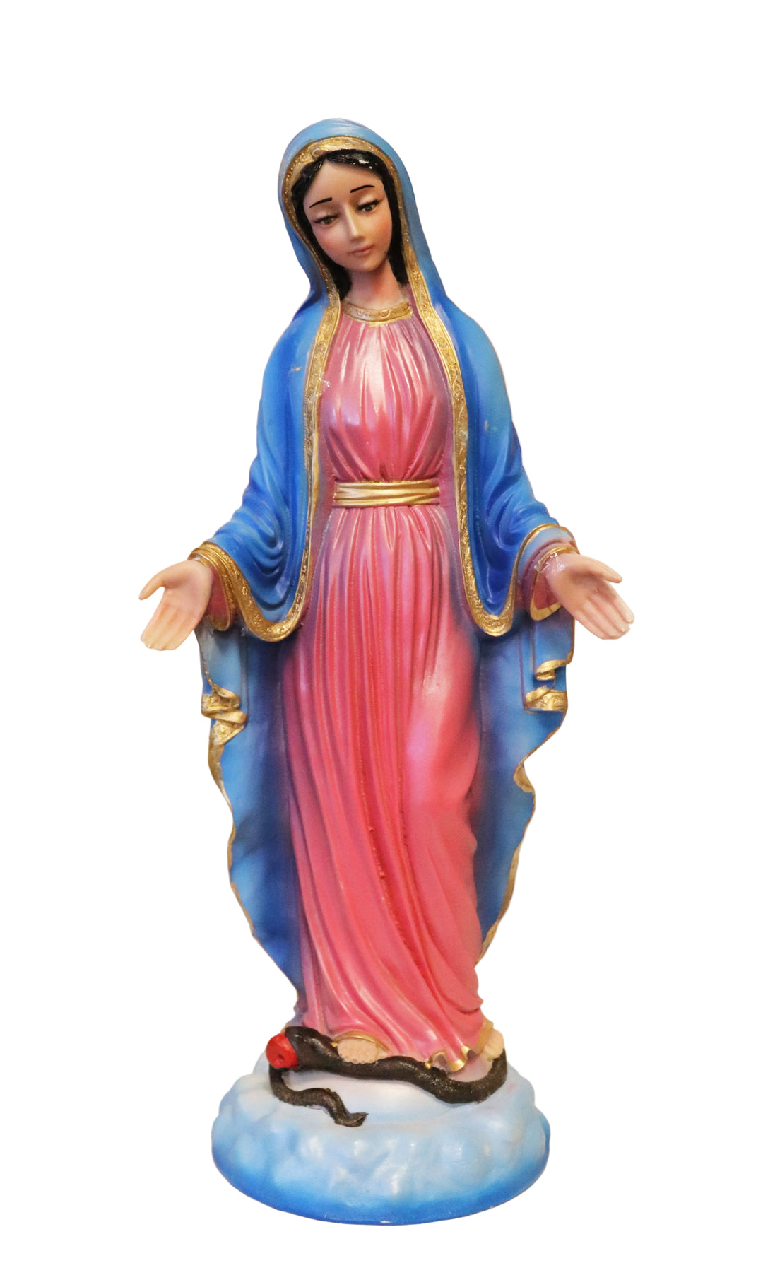 17" Hand-Painted Our Lady of Grace Statue