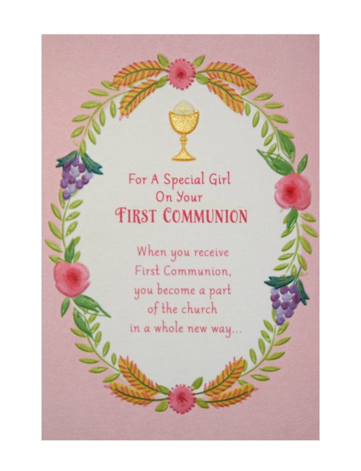 For A Special Girl On Your First Communion Card