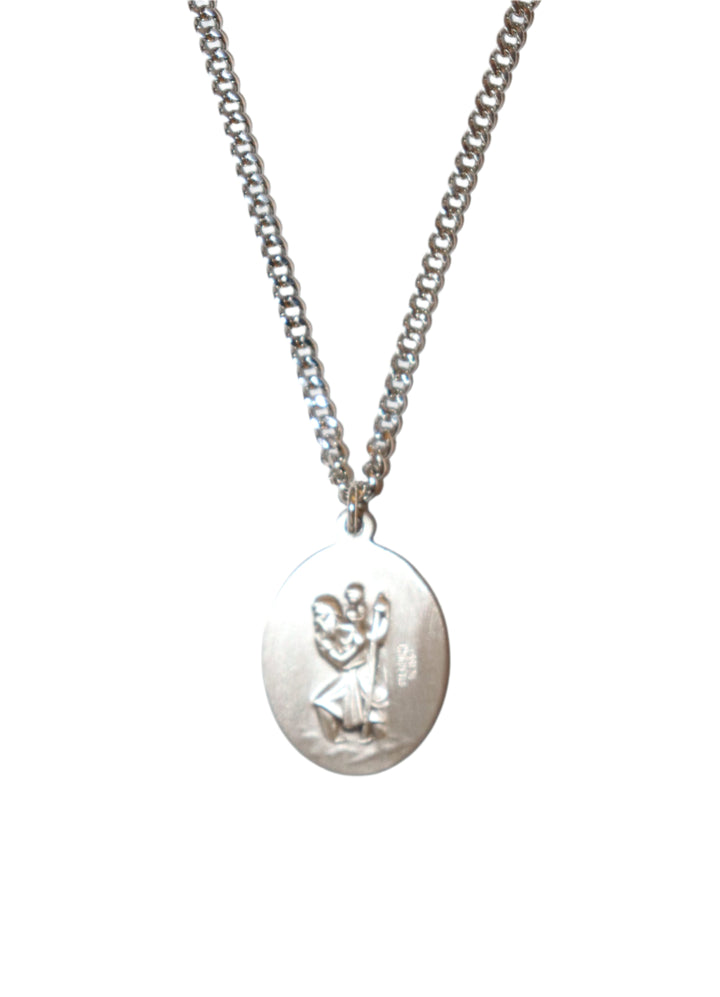 Sterling Silver St. Christopher Swimming Medal