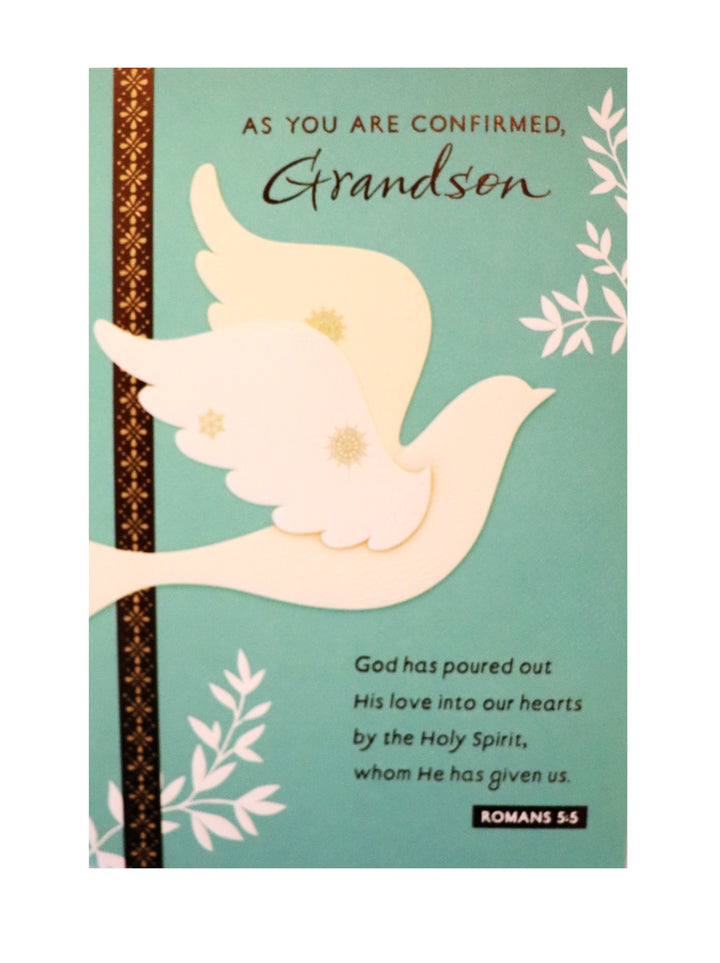 As You Are Confirmed Grandson Card