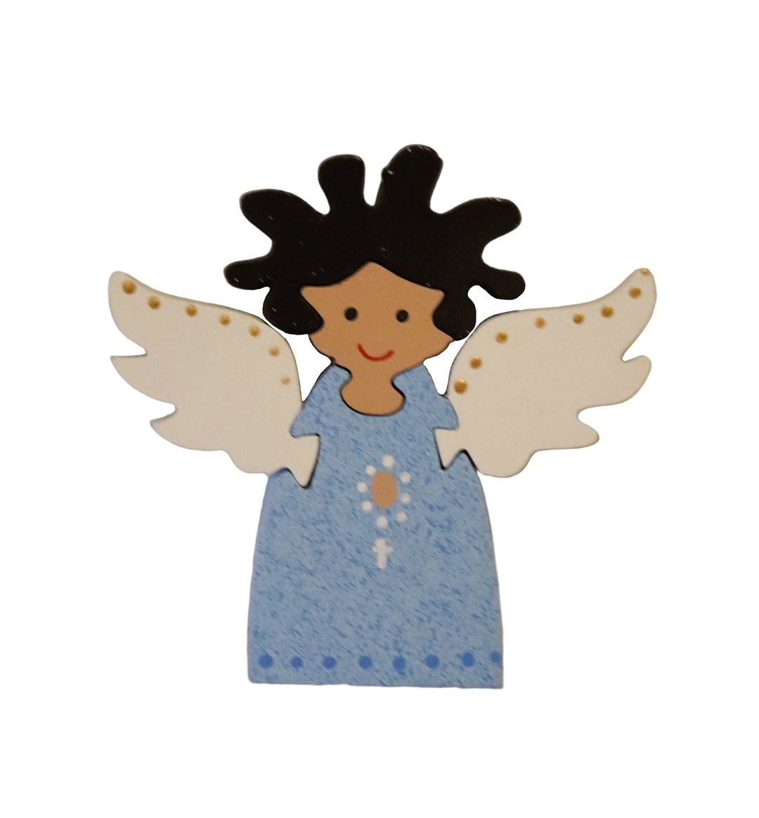 Hand-Painted Wooden Angel Puzzle