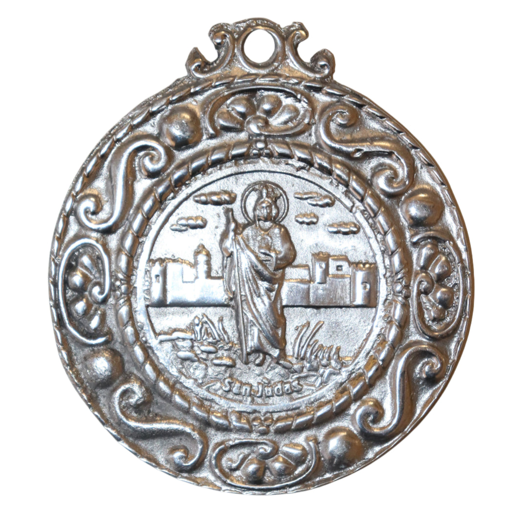 Our Lady of Guadalupe and St. Jude Pewter Medal