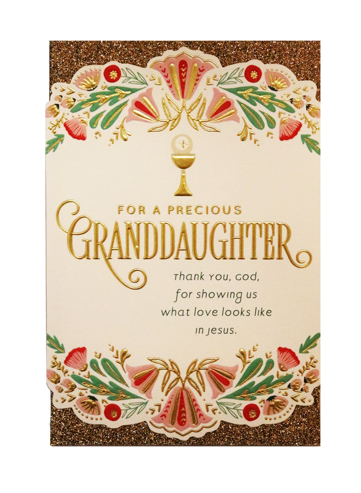 For a Precious Granddaughter - First Communion Card