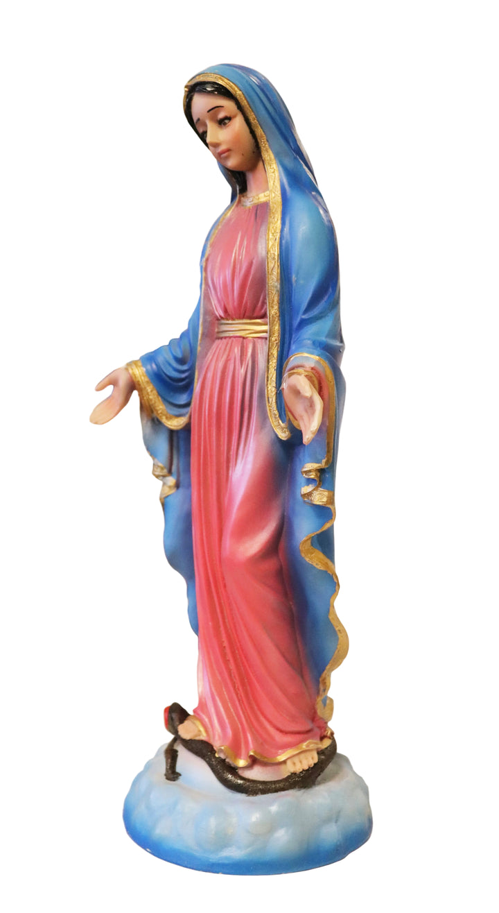 17" Hand-Painted Our Lady of Grace Statue