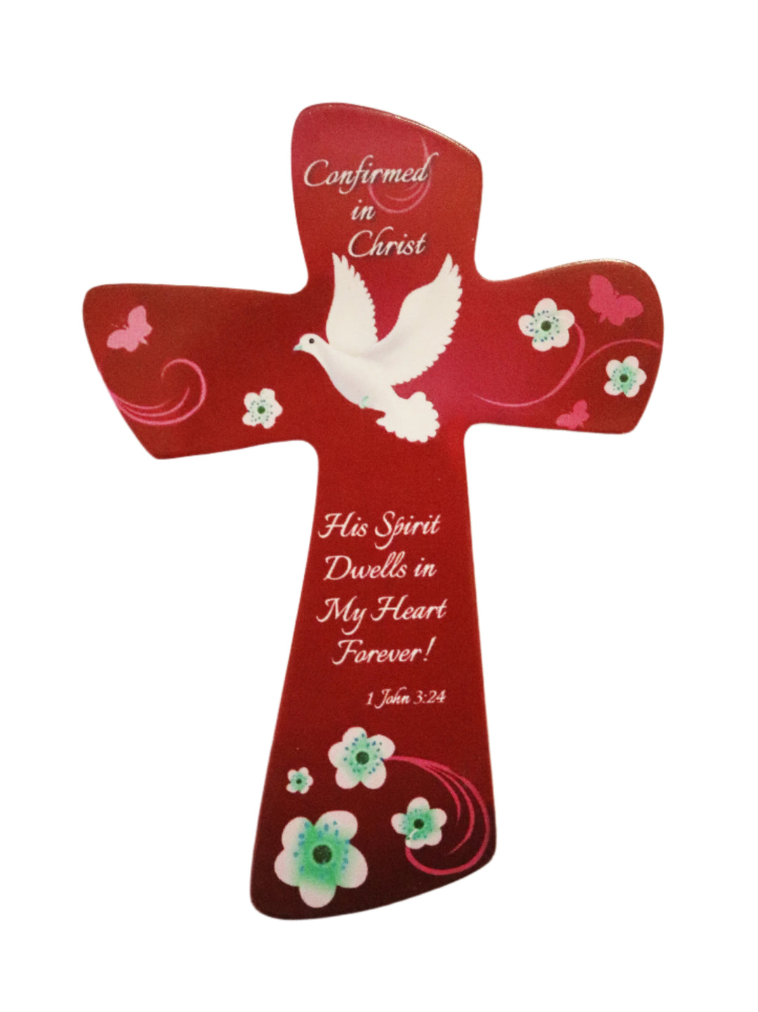 7" Pink Confirmation Wall Cross