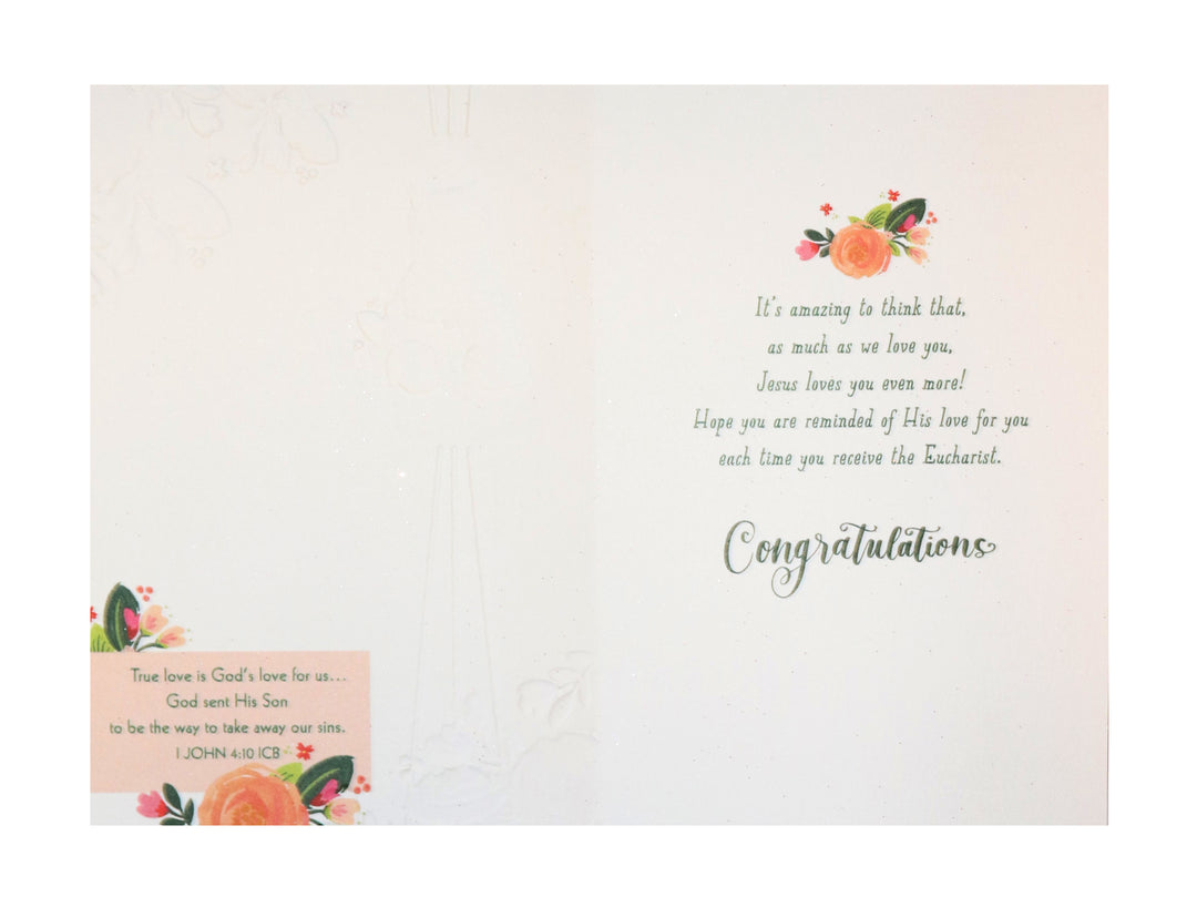 Niece, It Brings So Much Joy - First Communion Greeting Card