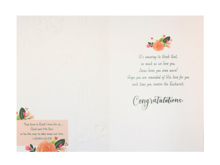 Niece, It Brings So Much Joy - First Communion Greeting Card