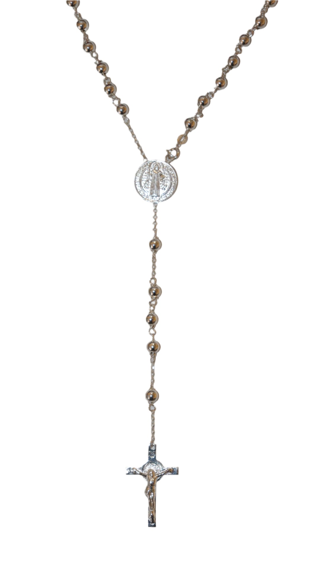 Sterling Silver 5MM St. Benedict Rosary