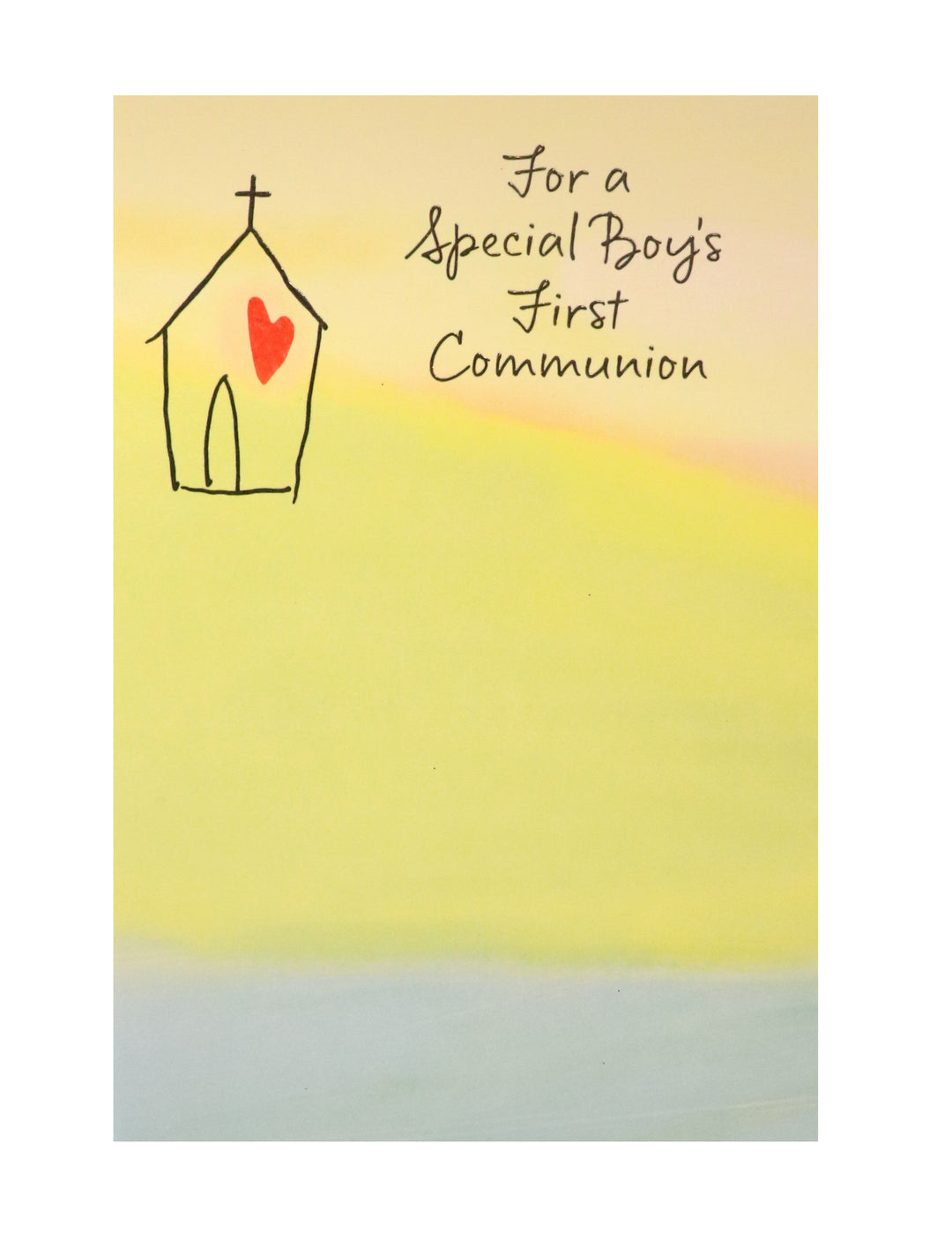 For A Special Boy's First Communion - Greeting Card