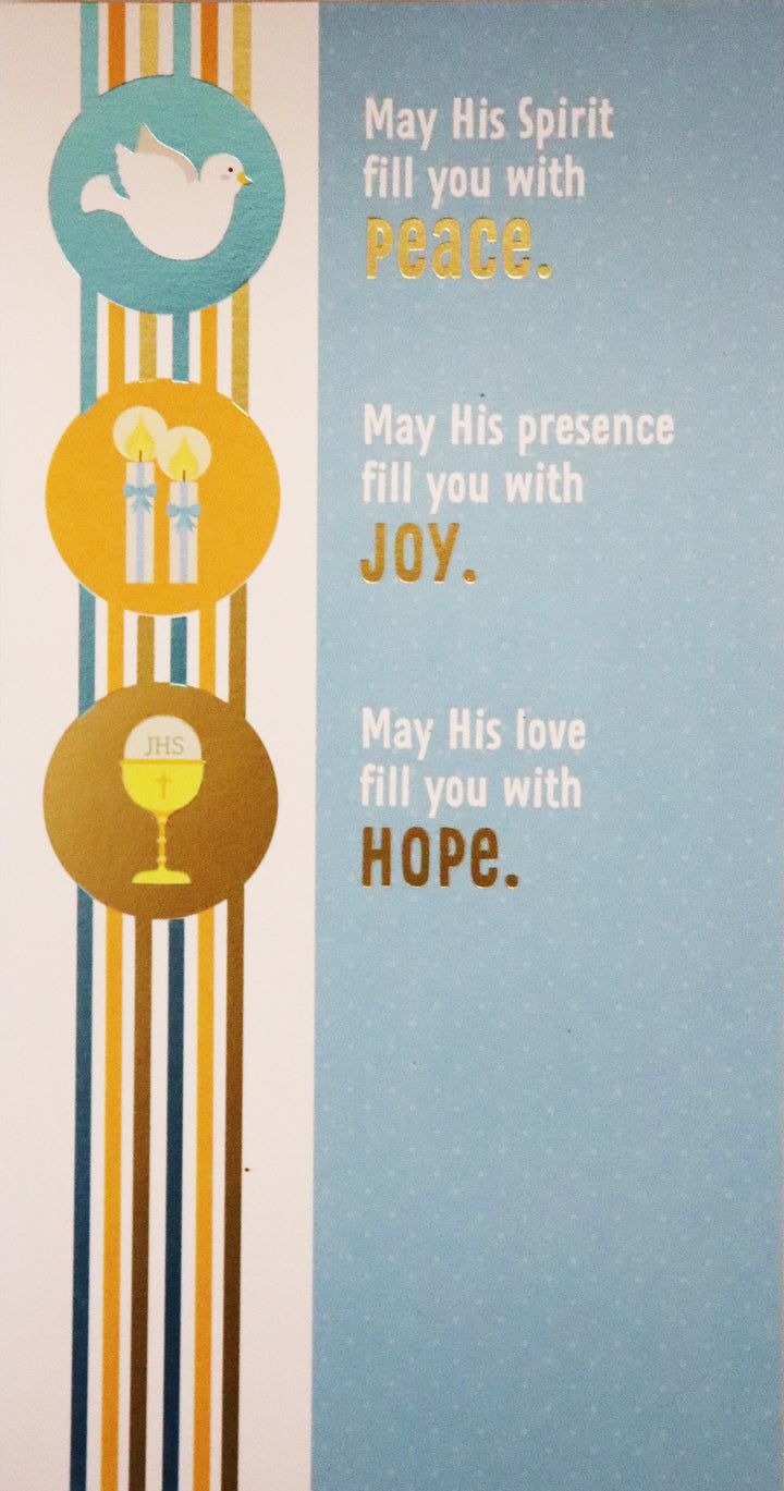 Peace, Joy, Hope - First Communion Money Card