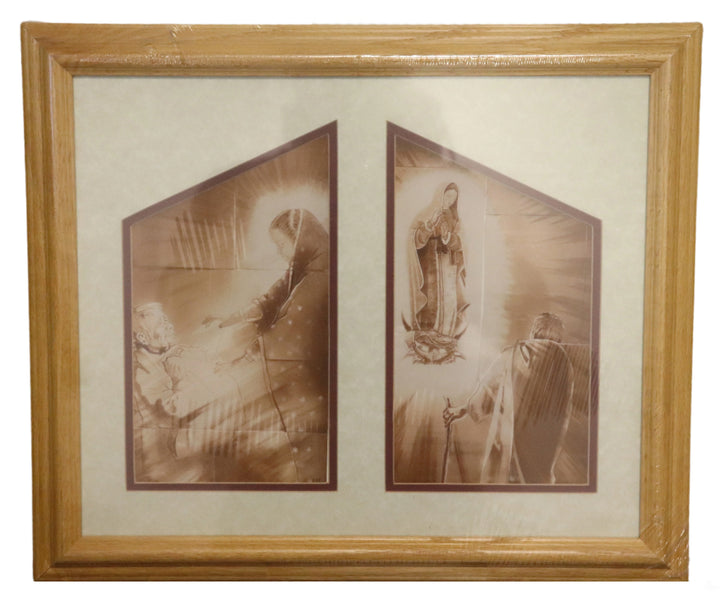 Guadalupe and Juan Diego Frame - Artist Lalo Garcia