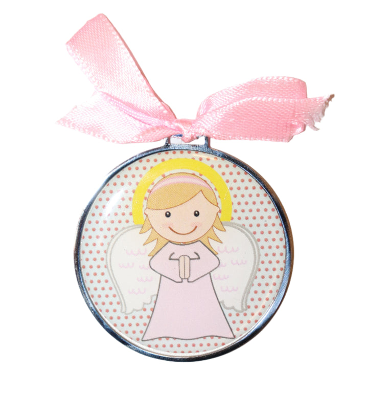 Girl's Guardian Crib Medal - Spanish