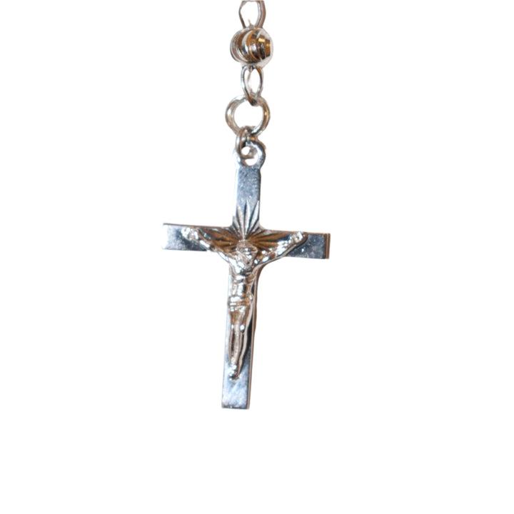 Sterling Silver & Black Enamel 5MM St. Benedict Rosary