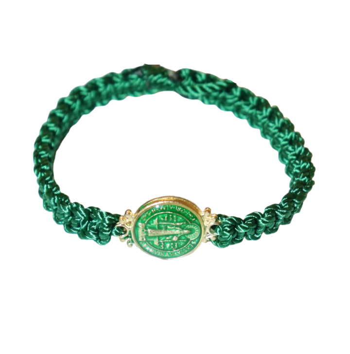 Adjustable Corded St. Benedict Bracelet