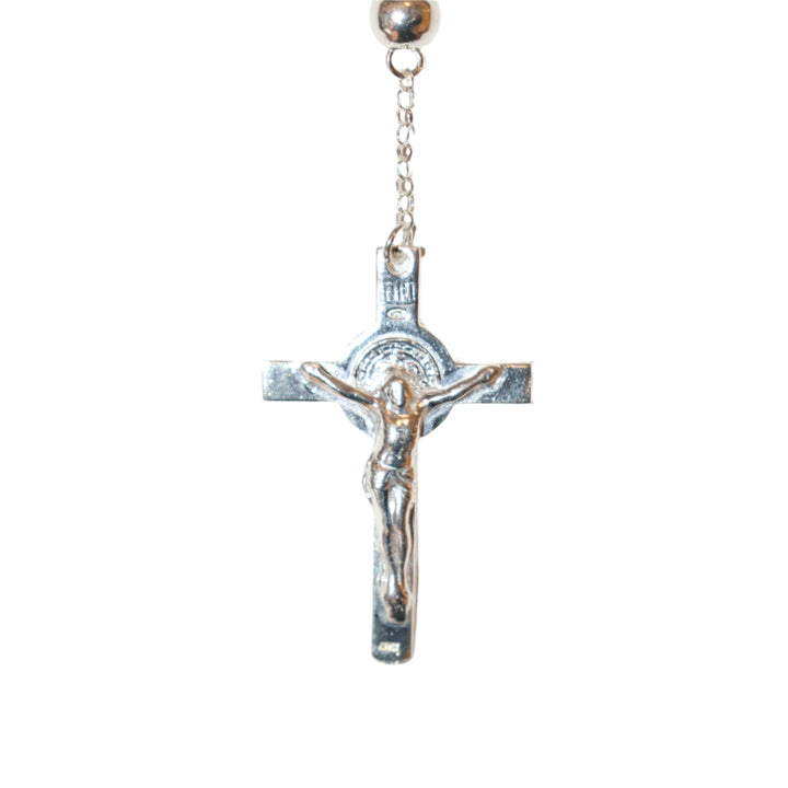 Sterling Silver 5MM Miraculous Medal Rosary