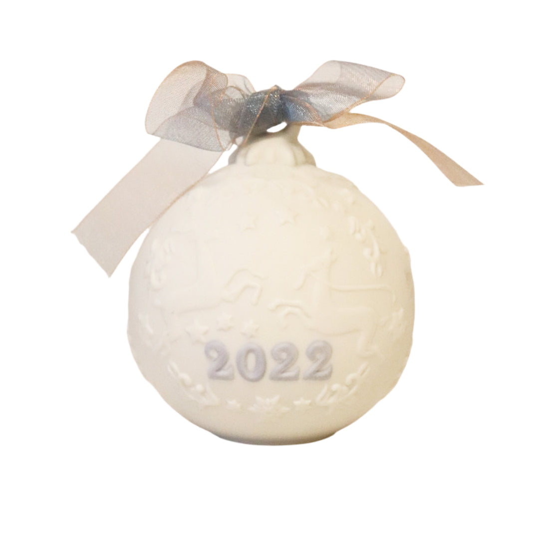 2022 Christmas Ball Ornament - Blue