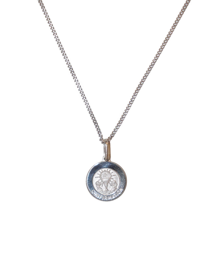 Sterling Silver Confirmation Medal on 18" Chain