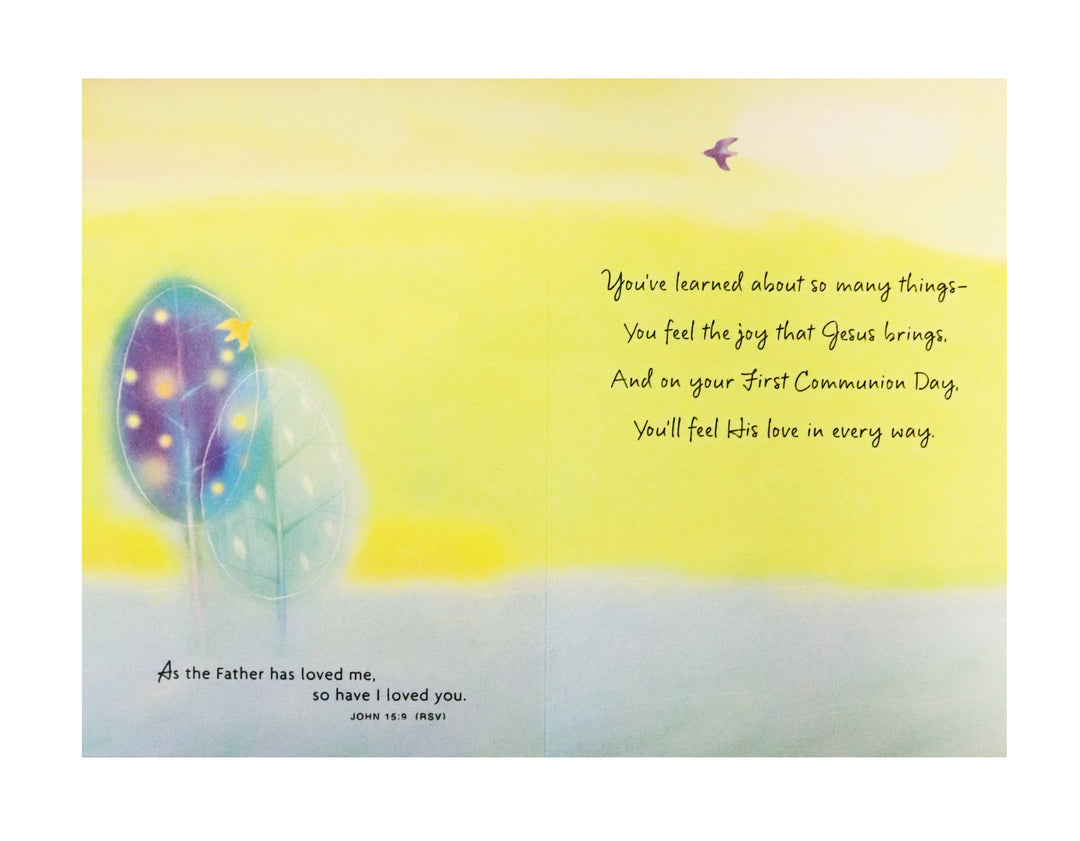 For A Special Boy's First Communion - Greeting Card
