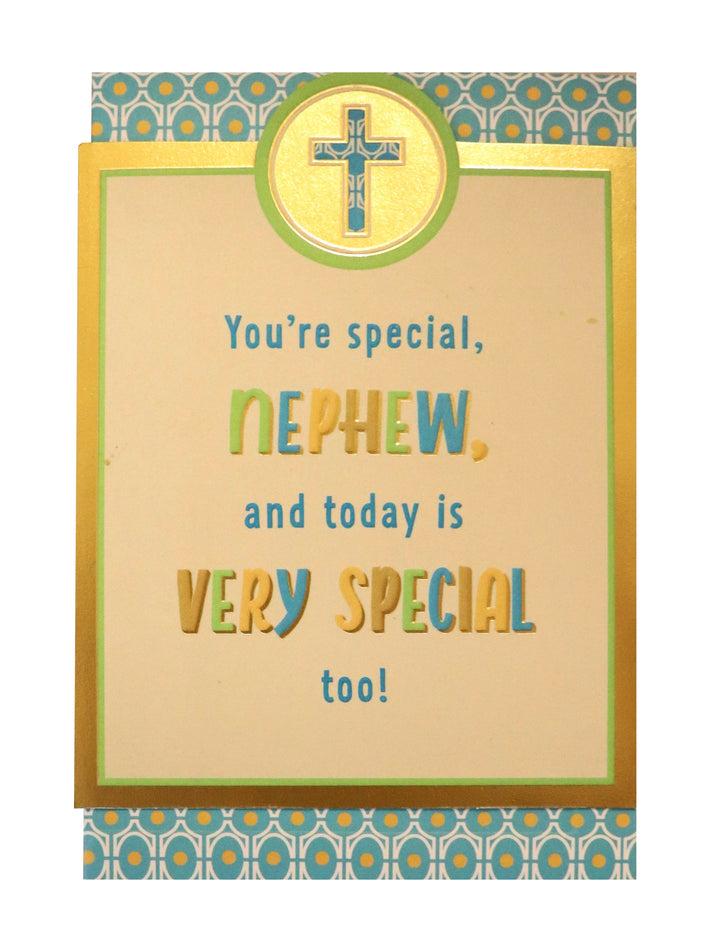 You're Special Nephew And Today Is Very Special Too - First Comunion Card