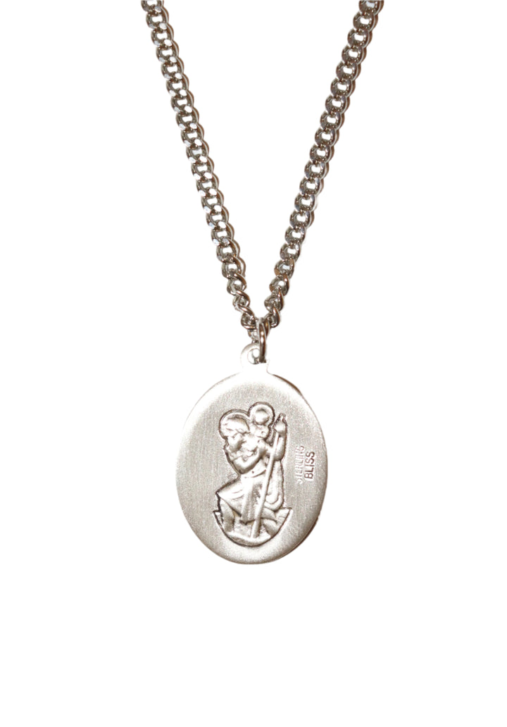 Sterling Silver St. Christopher Soccer Medal