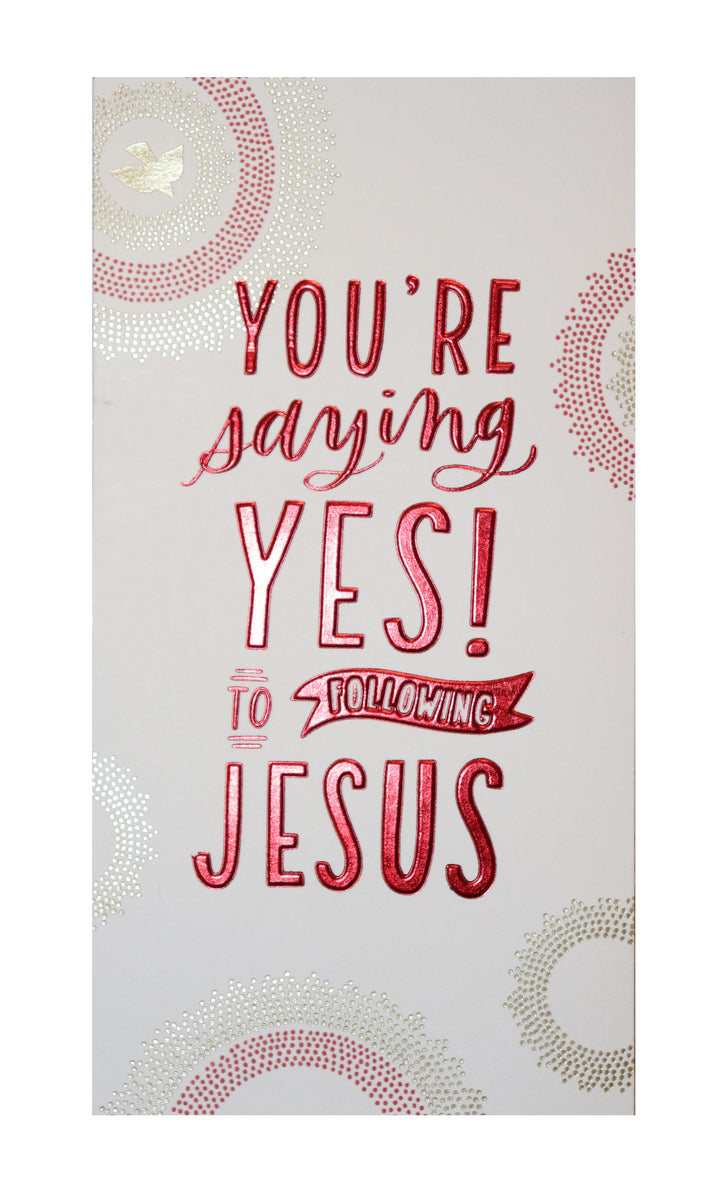 You’re saying YES! to following Jesus Money Card