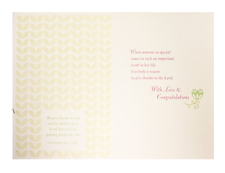 For A Special Granddaughter Confirmation Card