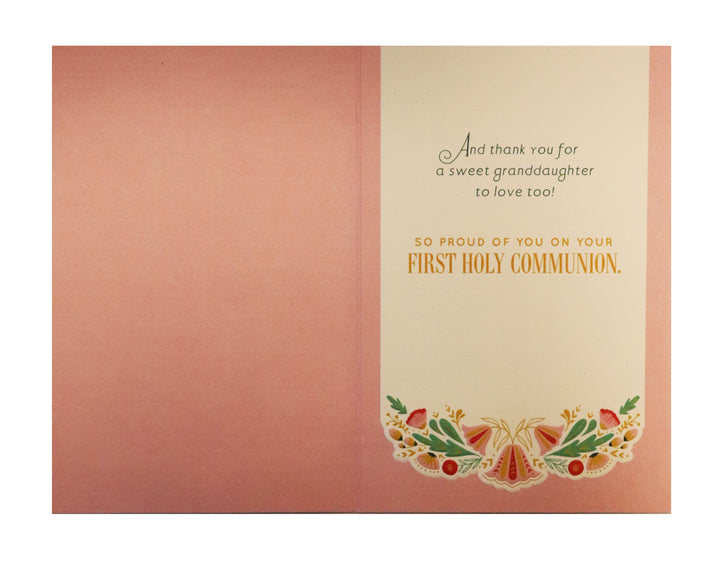 For a Precious Granddaughter - First Communion Card