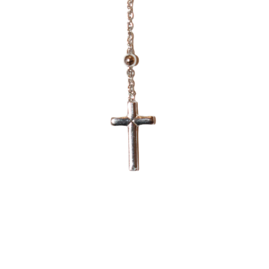 Sterling Silver 2MM Our Lady of Guadalupe Rosary Necklace