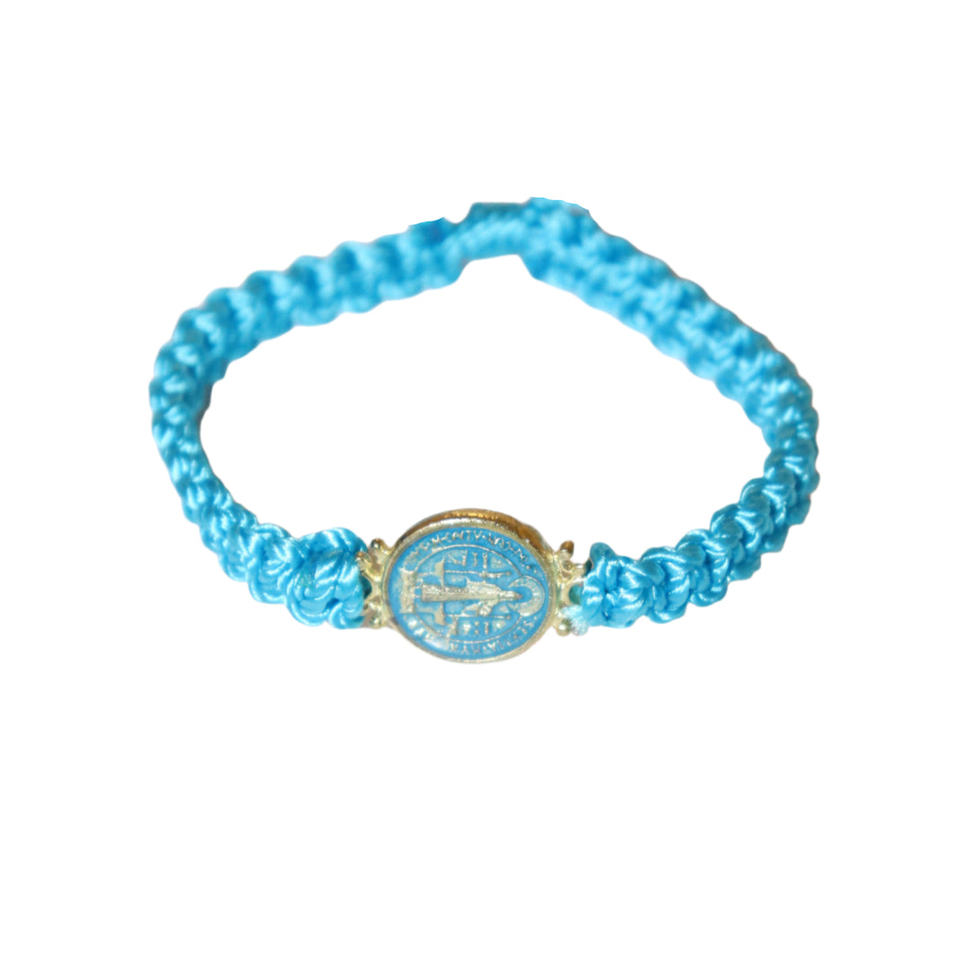 Adjustable Corded St. Benedict Bracelet