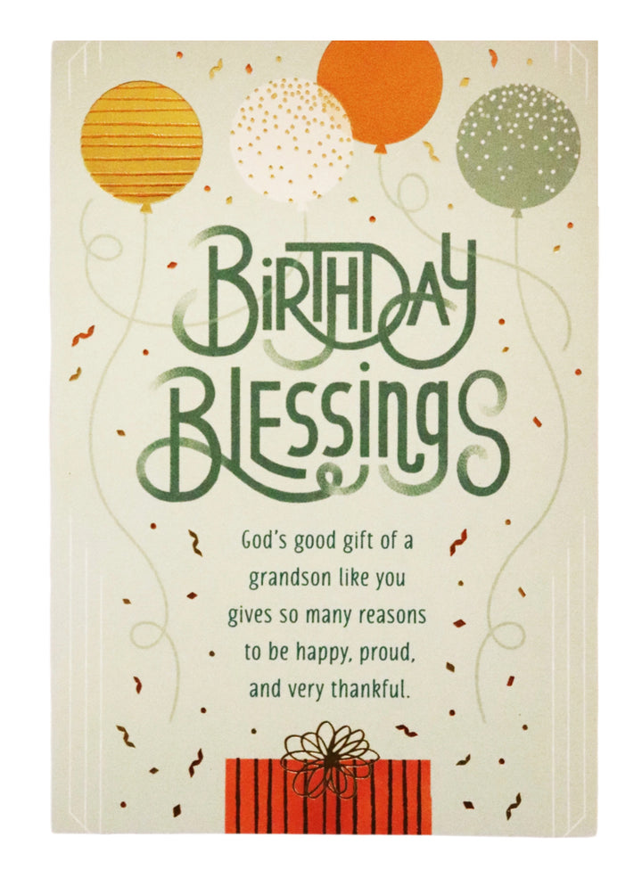 Birthday Blessings God's Good Gift Of A Grandson Like You
