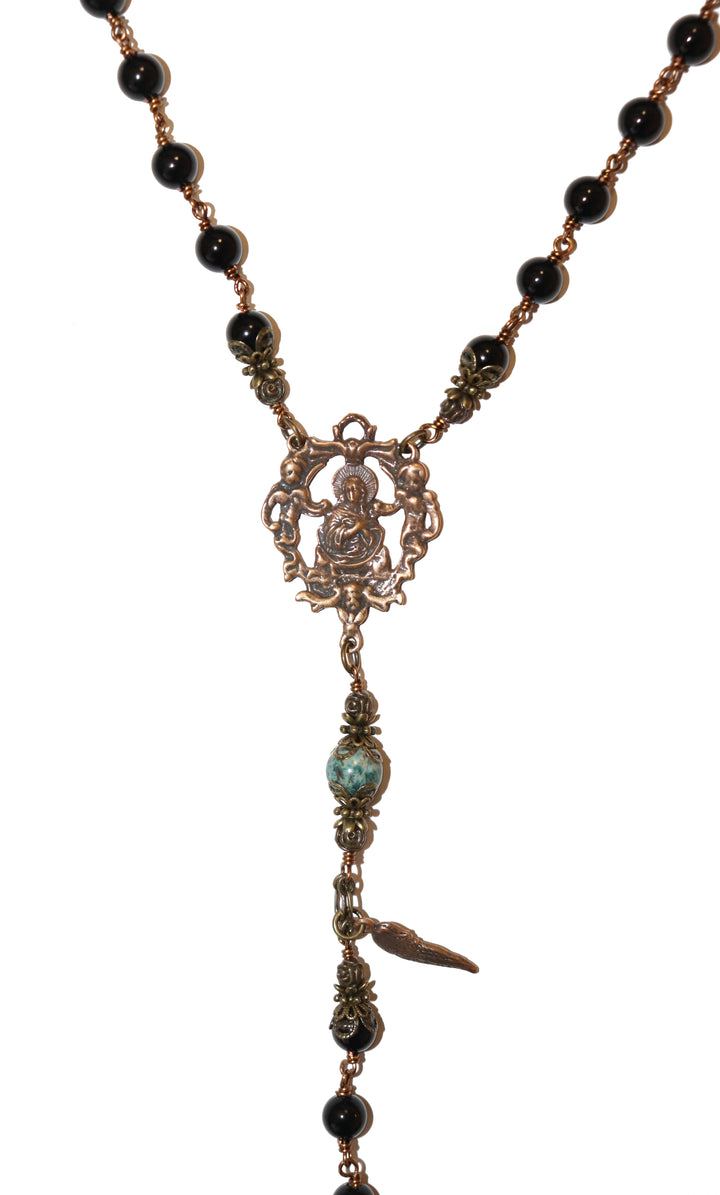 Black Onyx Heirloom Rosary