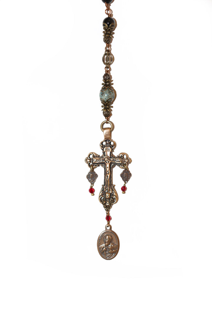 Black Onyx Heirloom Rosary