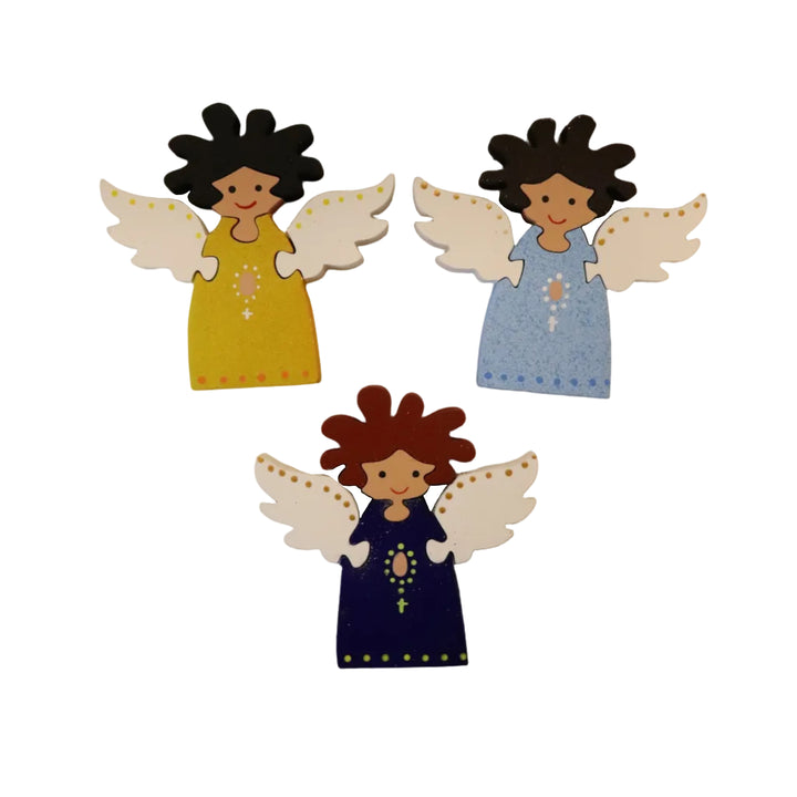 Hand-Painted Wooden Angel Puzzle