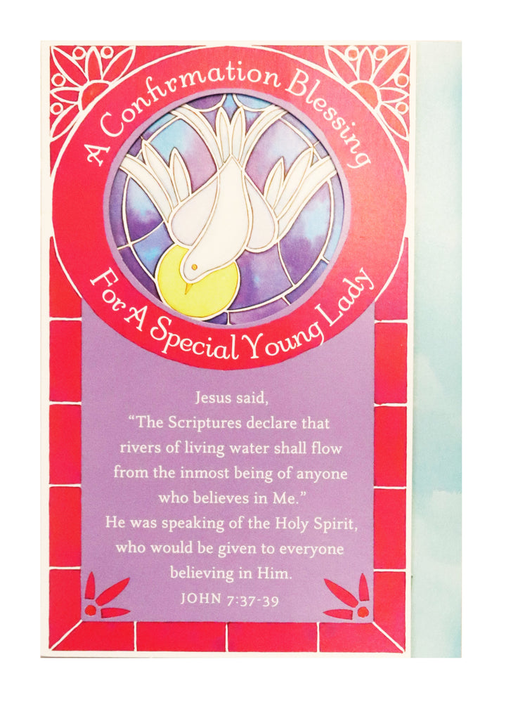 For A Special Young Lady Confirmation Card