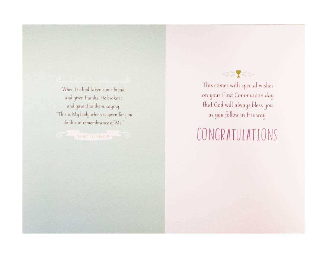 Celebrating Your First Communion Card