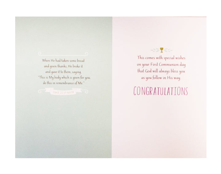 Celebrating Your First Communion Card