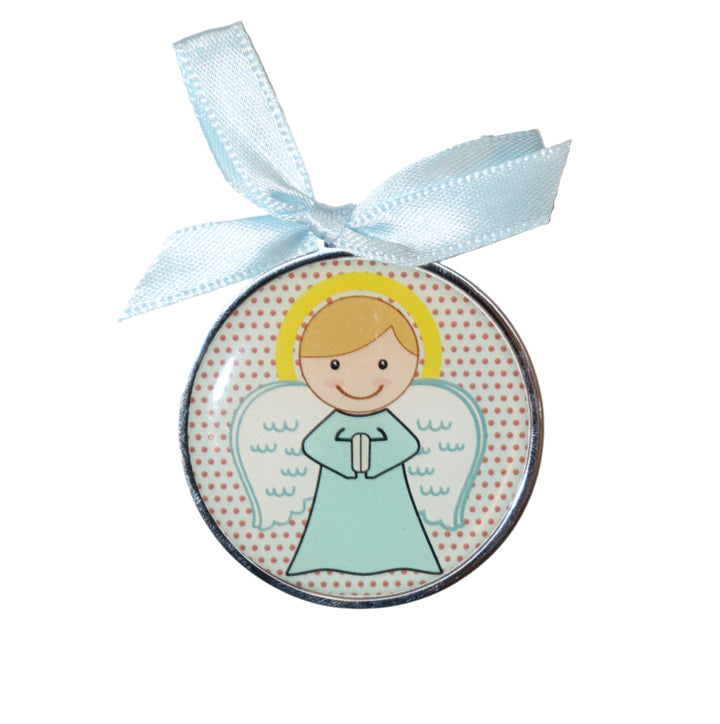 Boy's Guardian Crib Medal - Spanish