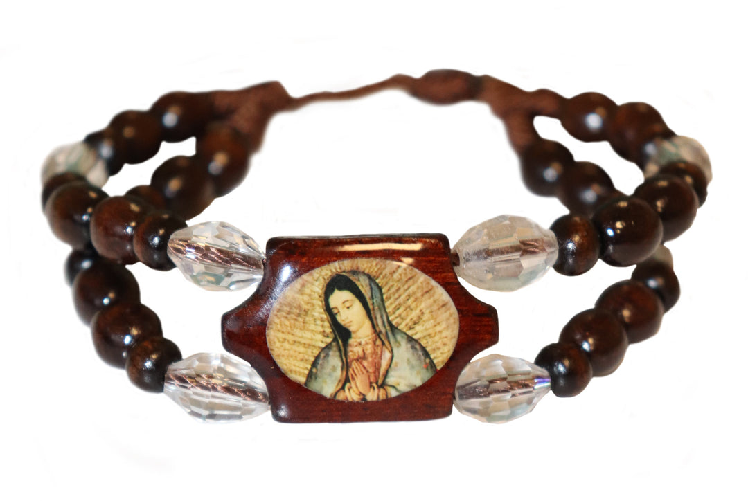 Double Band Adjustable Wood Bracelet