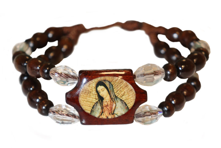 Double Band Adjustable Wood Bracelet