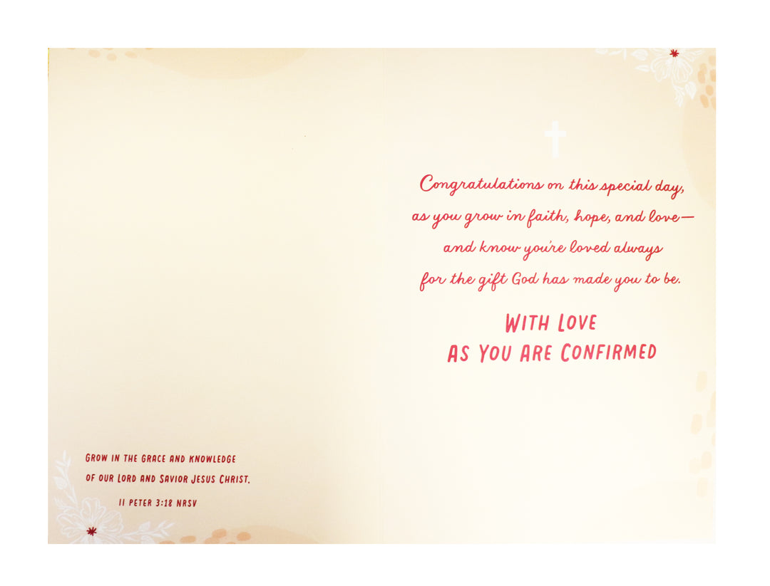 Having a Granddaughter - For Your Confirmation Card