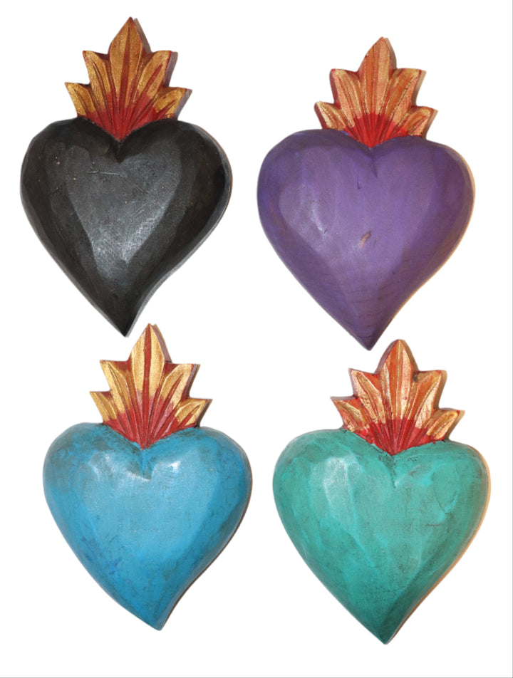 8" Wooden Sacred Heart Plaque