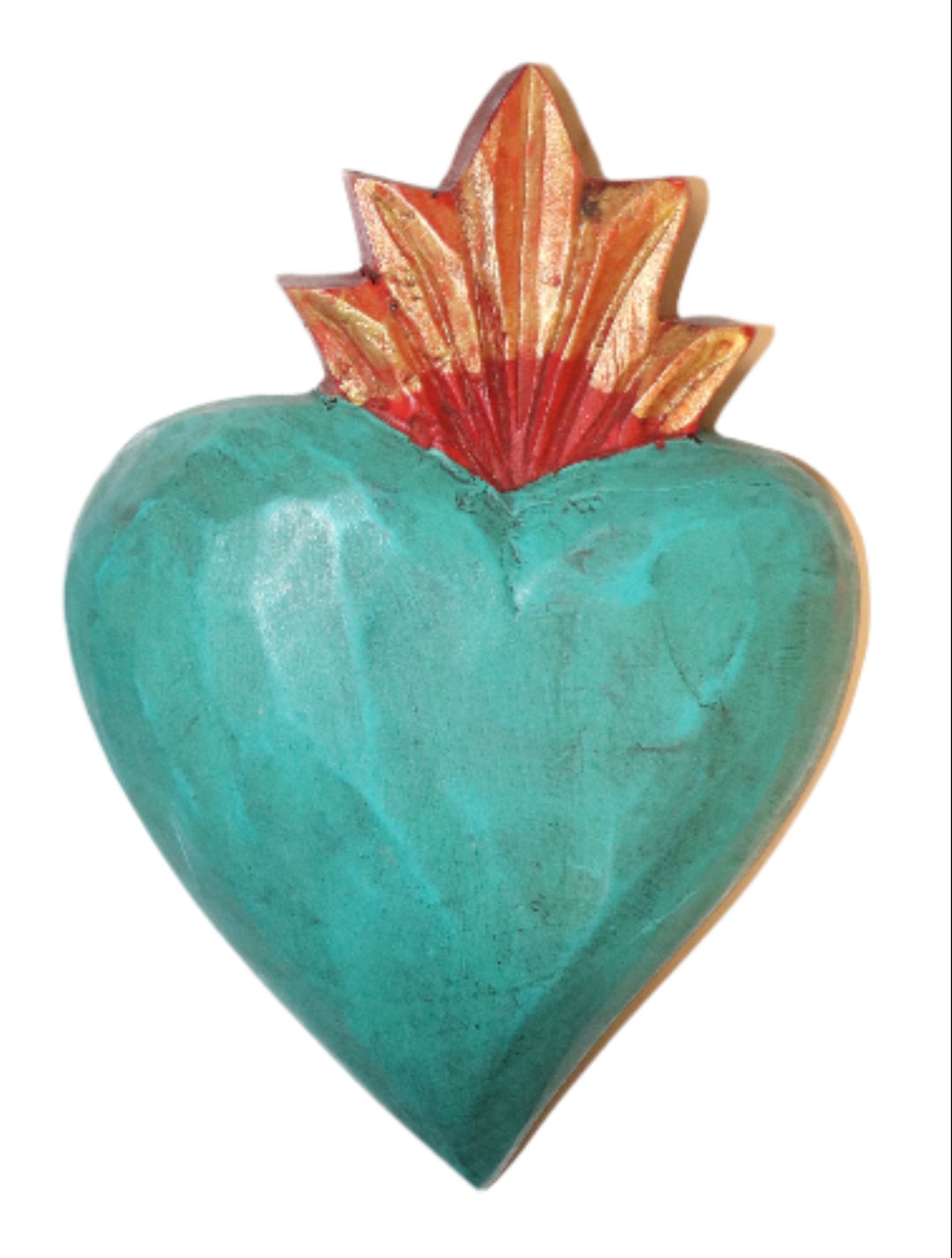 8" Wooden Sacred Heart Plaque