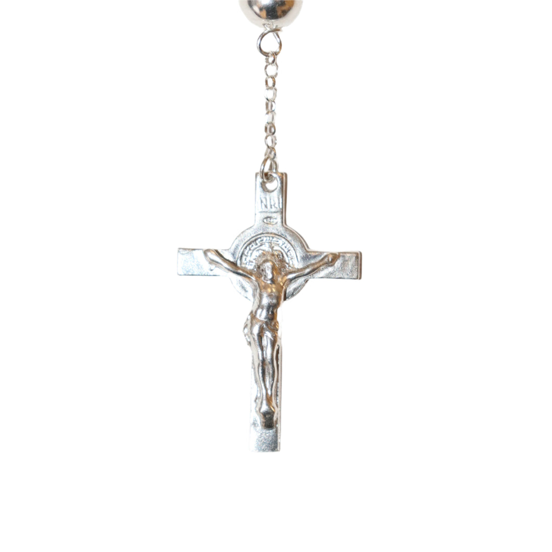 8MM Sterling Silver Our Lady of Guadalupe Rosary