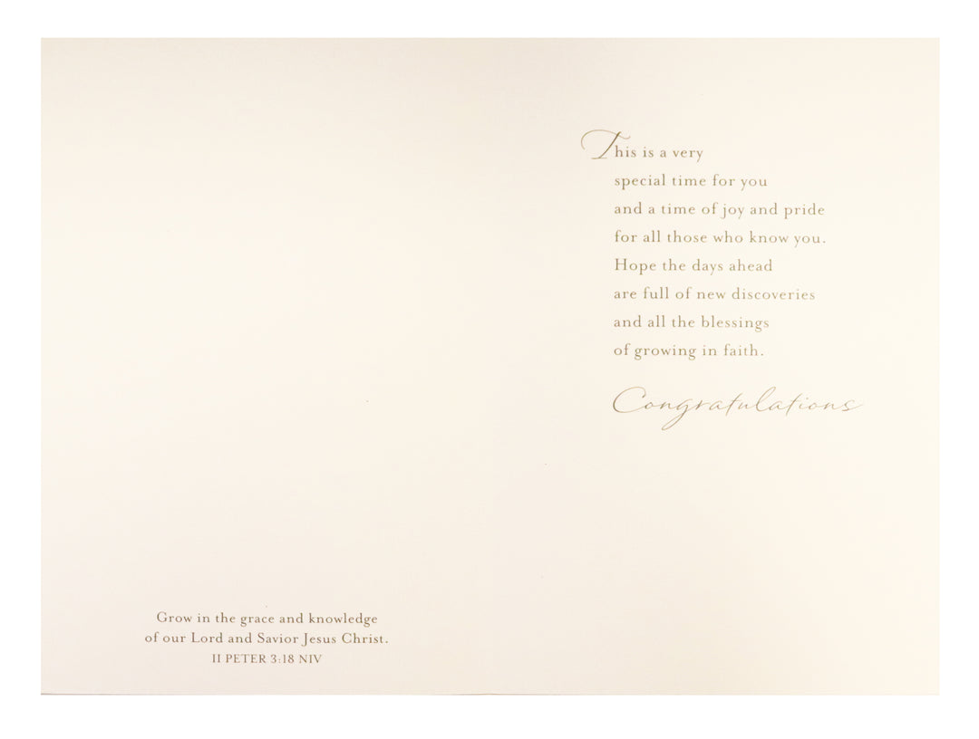 For A Special Young Man On Your Confirmation Greeting Card