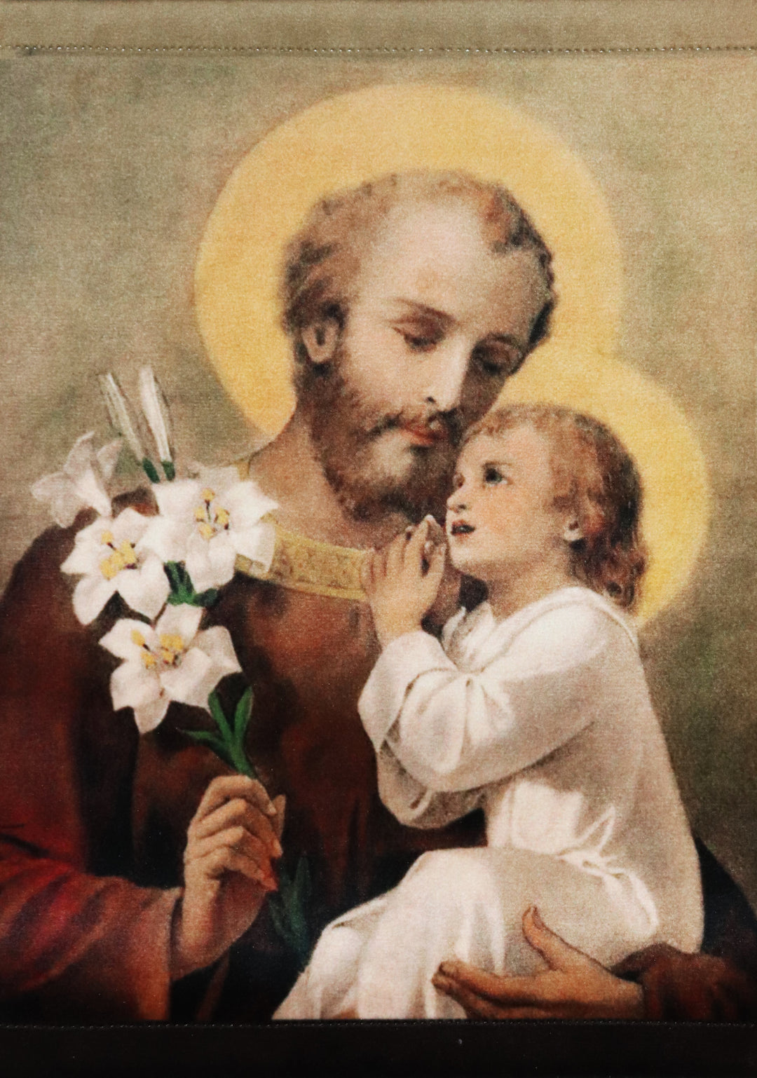 St. Joseph with Lilies Tapestry - Medium
